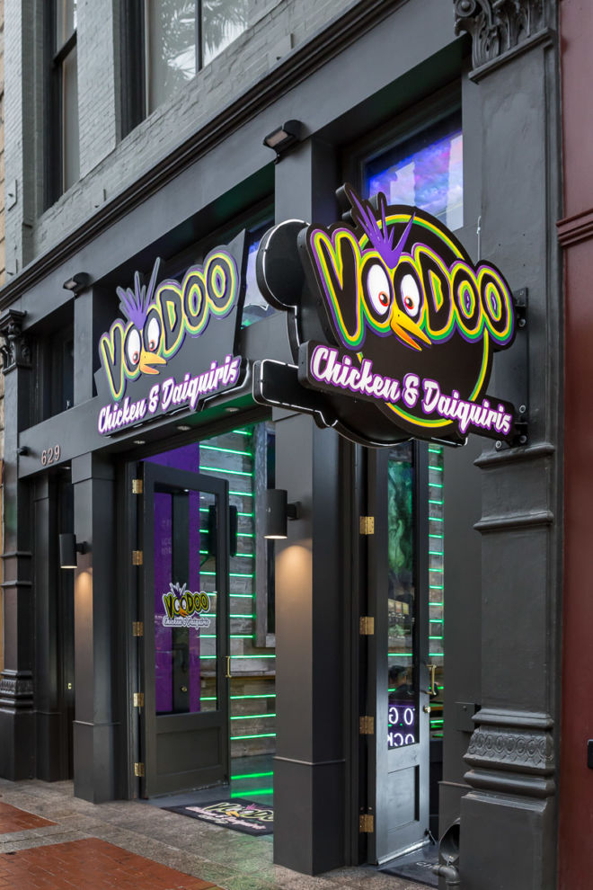 Voodoo Chicken and Daiquiris - New Orleans, Louisiana - Downtown, French Quarter, CBD