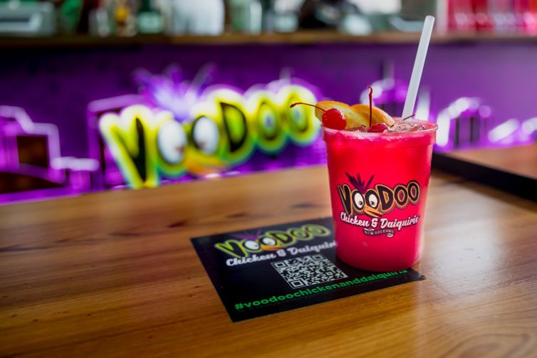 Voodoo Chicken and Daiquiris - New Orleans, Louisiana - Downtown, French Quarter, CBD, Canal St.