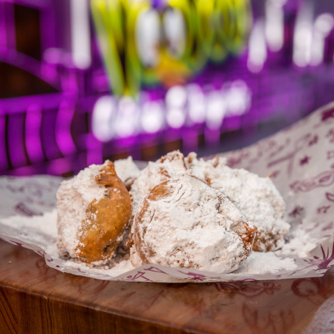 Beignets at Voodoo Chicken and Daiquiris - New Orleans, Louisiana - Downtown, French Quarter, CBD, Canal St.